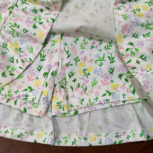 NWT The Proper Peony Boutique Girls Skort White Floral Design Size 7 - Picture 5 of 12